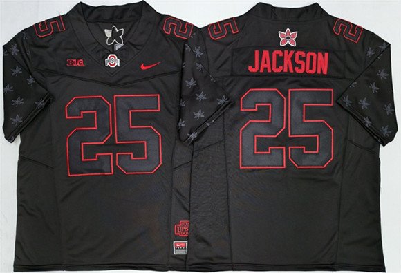 Men's Ohio State Buckeyes #25 Lamar Bo Jackson Black 2025 F.U.S.E. Limited Stitched Jersey