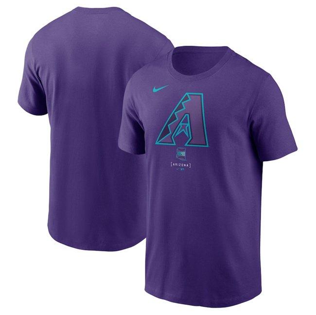 Men's Arizona Diamondbacks Purple 2025 City Connect Logo T-Shirt