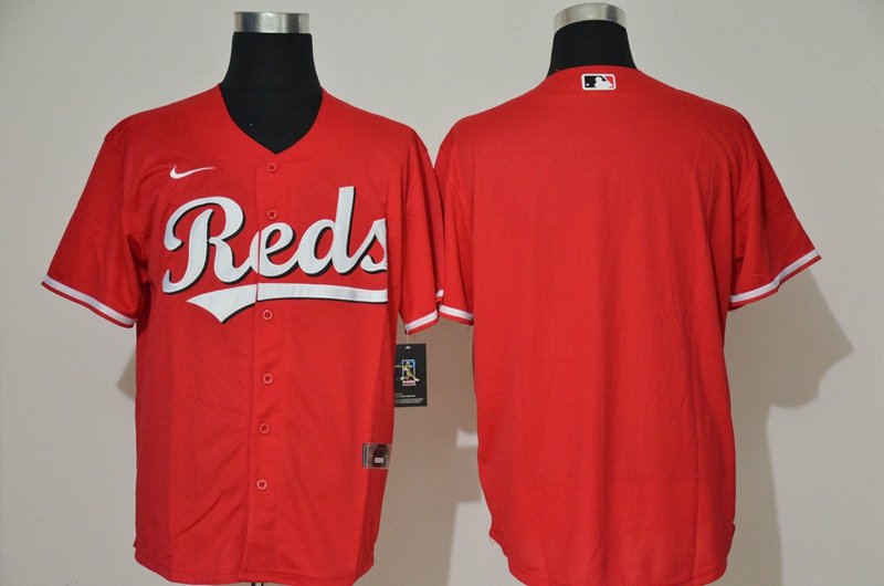 Men's Cincinnati Reds Custom Red Stitched MLB Cool Base Nike Jersey