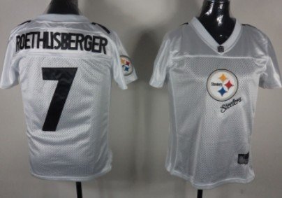Pittsburgh Steelers #7 Ben Roethlisberger 2011 White Stitched Womens Jersey