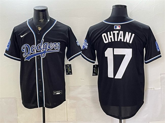 Men's Los Angeles Dodgers #17 Shohei Ohtani B2B Champs 2026 Black Out Style Vapor Limited Stitched Baseball Jersey