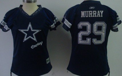Dallas Cowboys #29 DeMarco Murray 2011 Blue Womens Field Flirt Fashion Jersey
