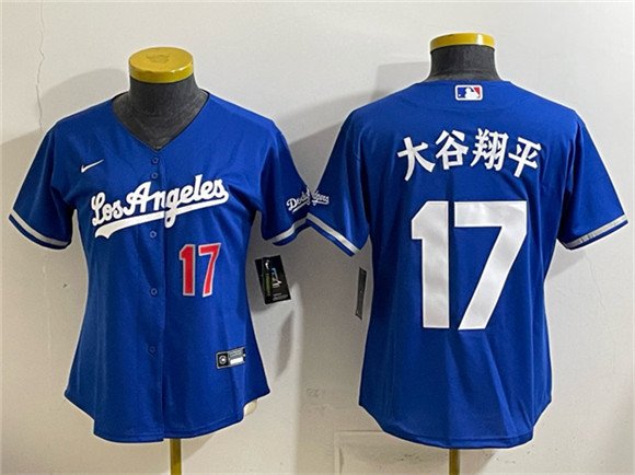 Youth Los Angeles Dodgers #17 大谷翔平 Royal Alternate Stadium Stitched Baseball Jersey