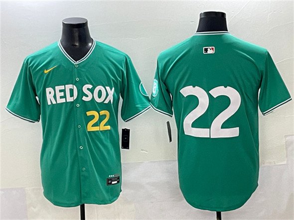 Men's Boston Red Sox #22 Garrett Whitlock Green 2025 City Connect Limited Stitched Baseball Jersey