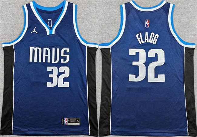 Youth Dallas Mavericks #32 Cooper Flagg Navy 2025 Statement Edition Stitched Basketball Jersey