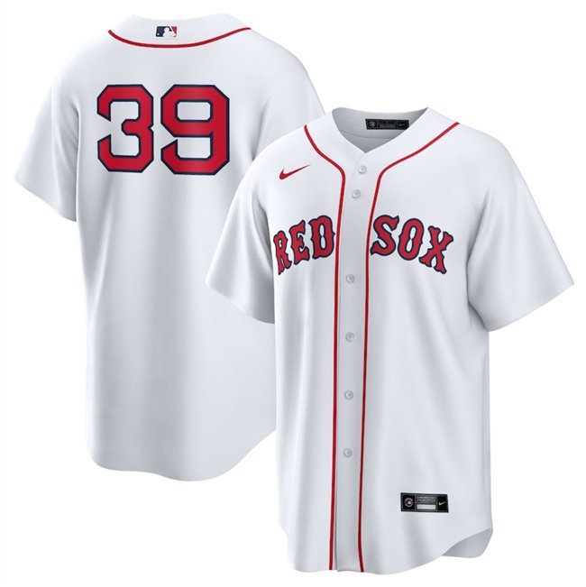 Men's Boston Red Sox #39 Marcelo Mayer White 2024 Cool Base Stitched Baseball Jersey