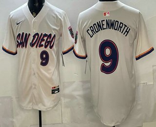 Men's San Diego Padres #9 Jake Cronenworth Cream 2026 City Connect Baseball Jersey